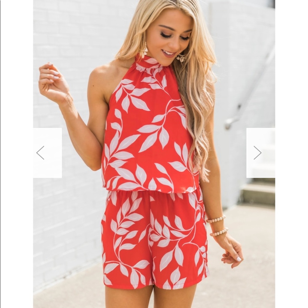 Pink Lily romper
